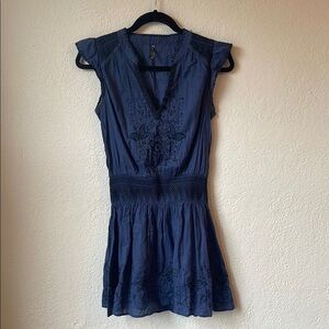 Free People Navy Mini Dress